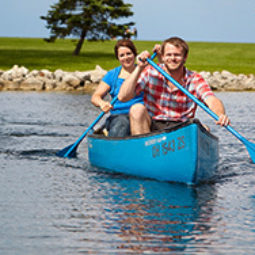 People Canoeing in the lake