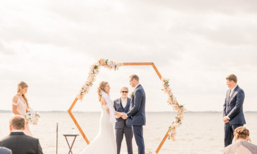 outdoor wedding at Maumee Bay