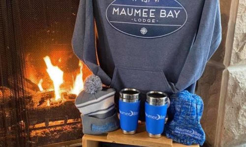 2 Sweatshirts, hats, and coffee mugs