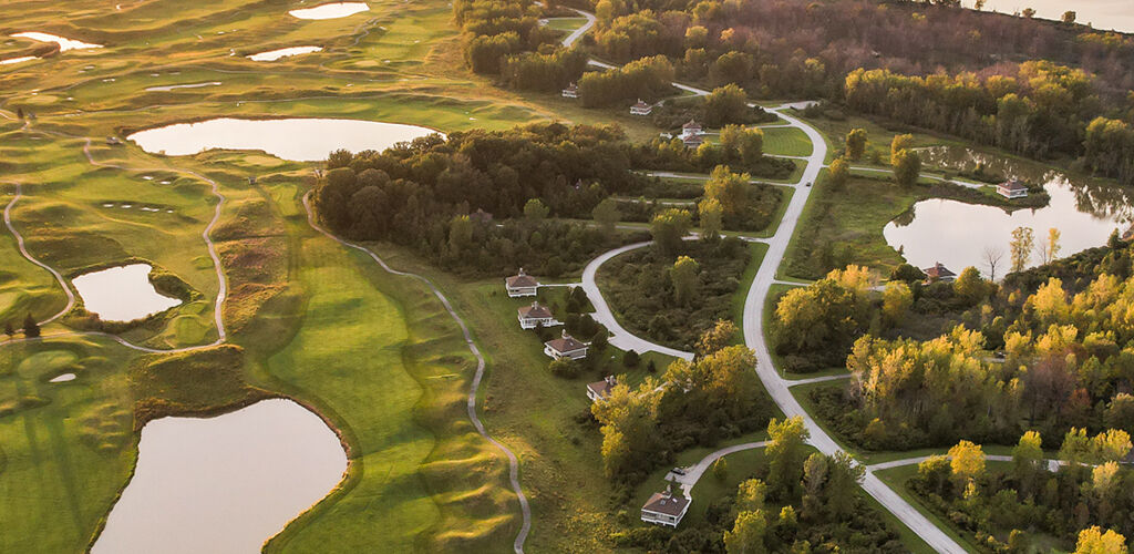 Overview of the golf course