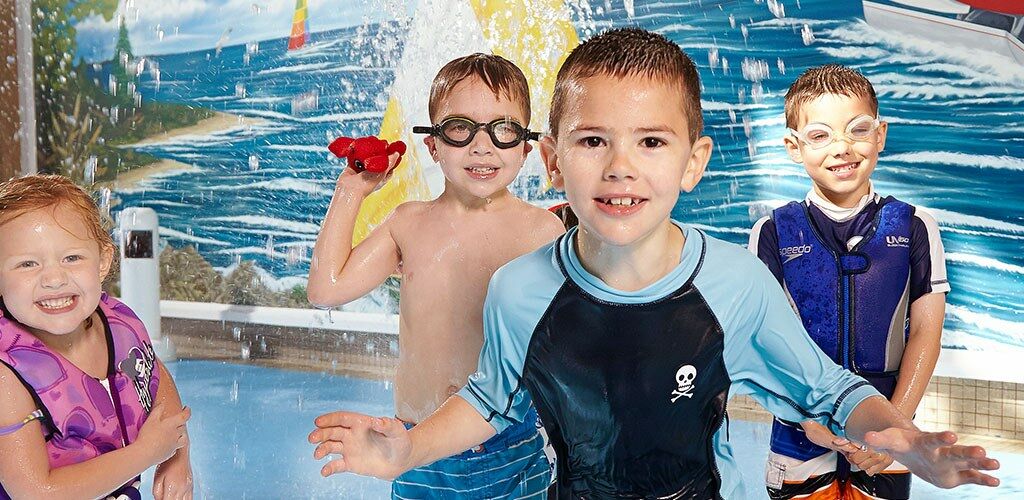 Children Playing in the pool