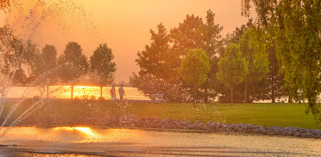 Lake View at Sunset